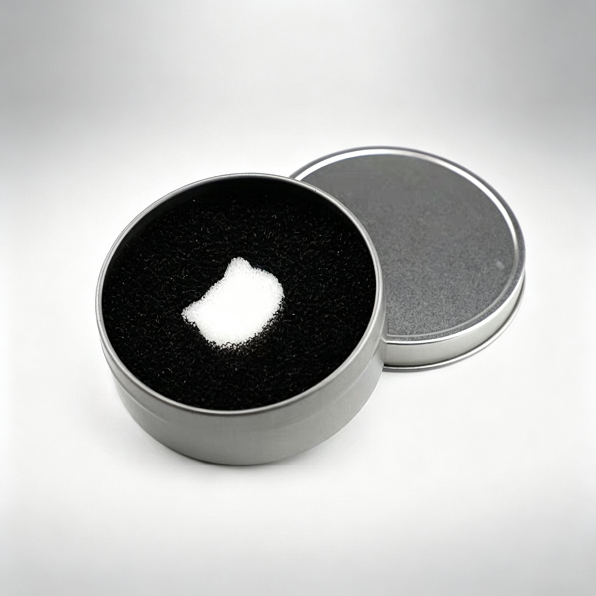 Portable Makeup Brush Dry Cleaner - Activated Charcoal Sponge for Instant Powder Removal, No-Wash Color Switching Tool in Metal Tin (Ideal for Eyeshadow/Concealer Brushes & Sponges)